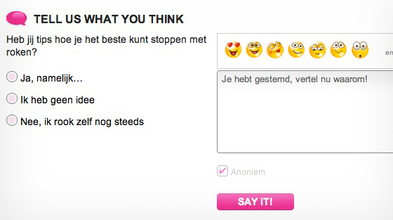 Keuzemogelijkheden werken drempelverlagend