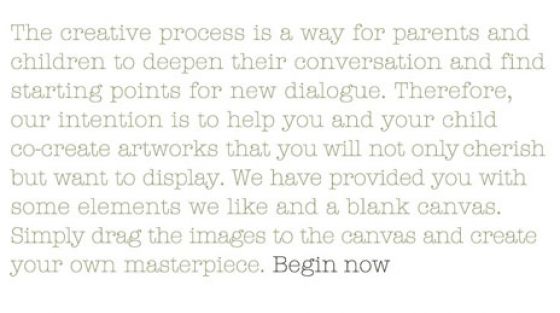 Creatief proces voor ouder en kind