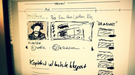 33 inspirende voorbeelden van Web Design schetsen